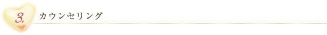 3.カウンセリング